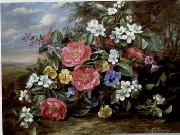 Floral, beautiful classical still life of flowers.080 unknow artist